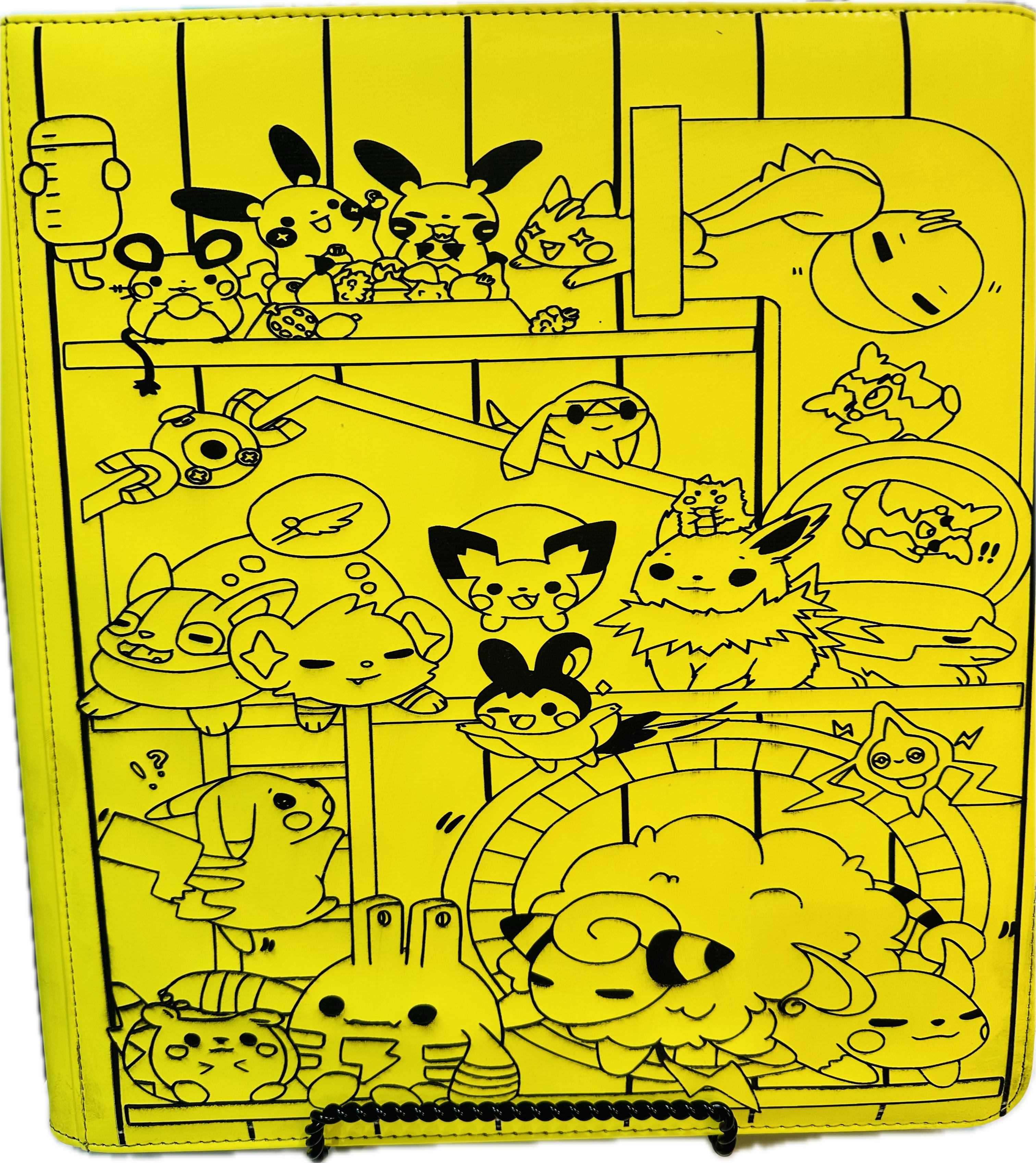 TCG Leatherette Custom Laser Engraved Top Loader Binder