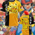 Anime-Inspired Full Print T-Shirt | Japanese Streetwear Short Sleeve Graphic Tee