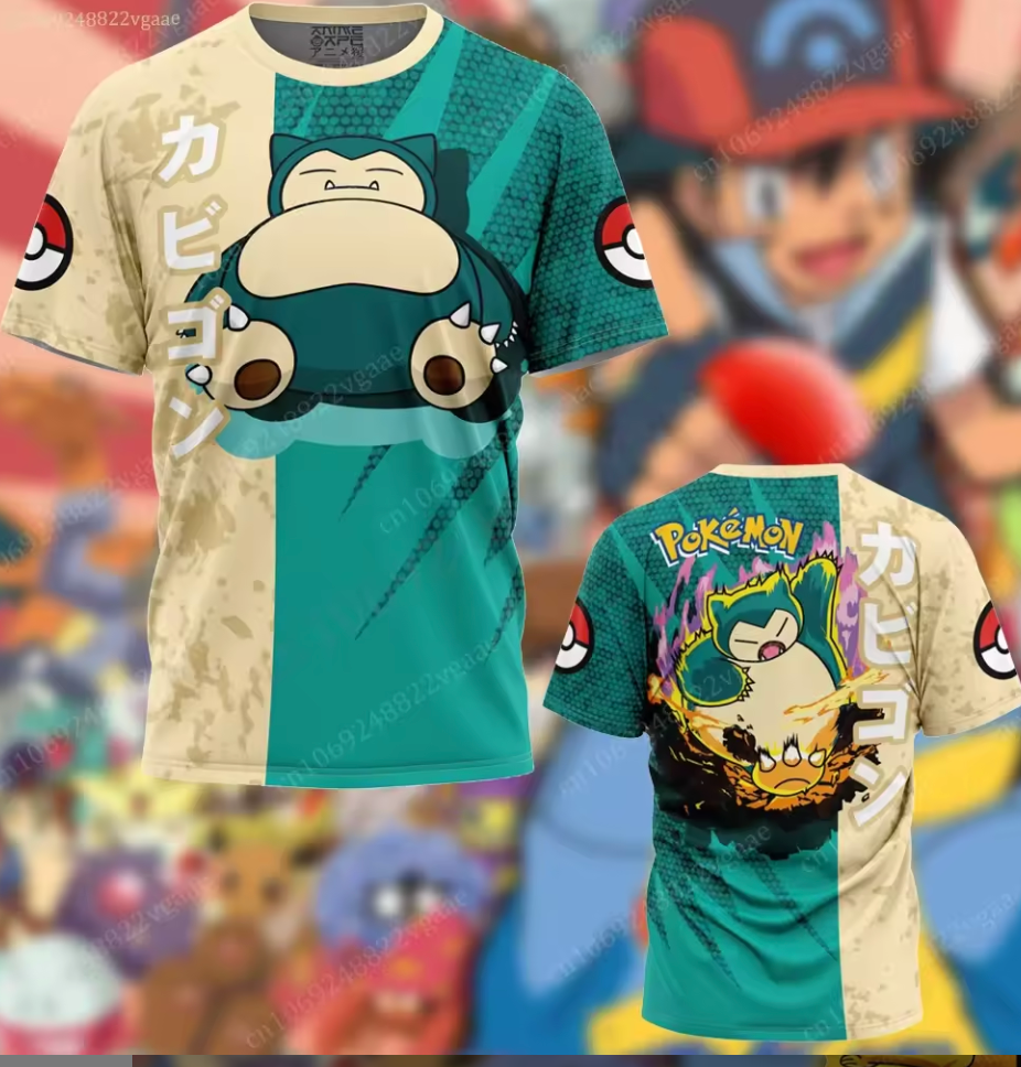 Snorlax Graphic T-Shirt | Full Print Front & Back
