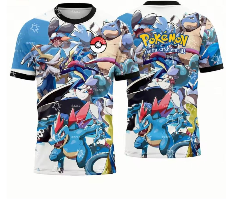 Water Type Graphic T-Shirt – Men's Unisex Anime Tee | ICO Trainer Threads