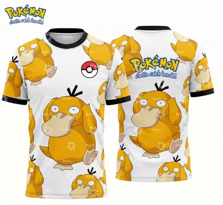 Psyduck Graphic T-Shirt – Men's Unisex  Tee | ICO Trainer Threads