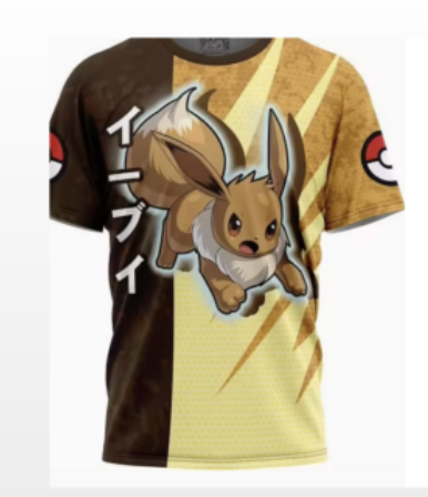 Eevee Anime Graphic T-Shirt – Men's Unisex  Tee | ICO Trainer Threads